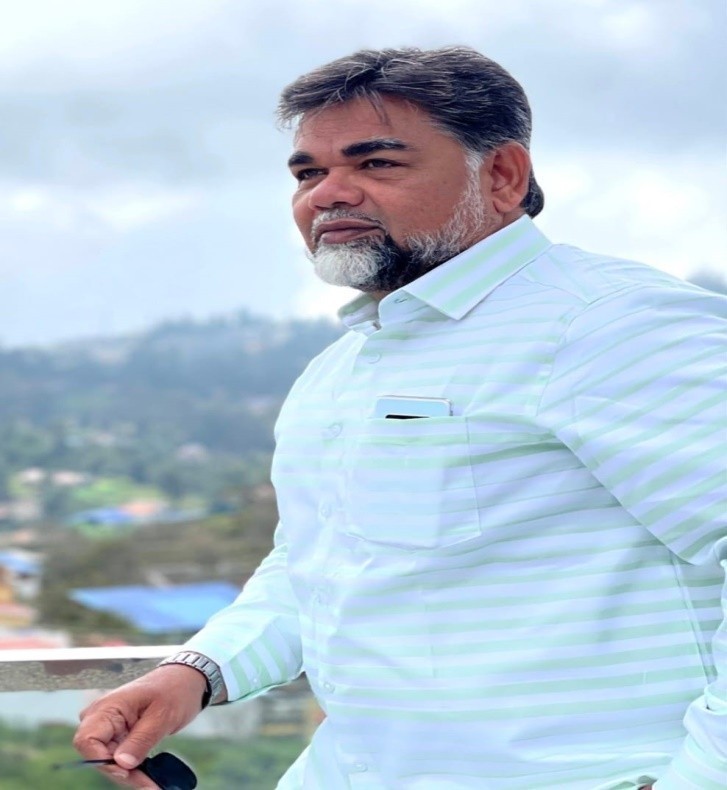 Mir Tayyab Ali, CEO of Khaswa Infra, at a project site