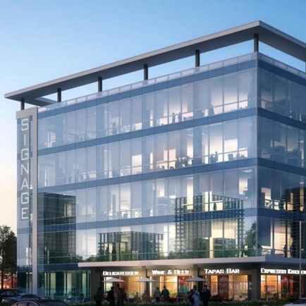 Architectural render of Signature Tower, Shamshabad